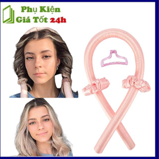  Dụng cụ làm xoăn tóc không nhiệt kèm dây buột và kẹp.Thanh uốn,lô uốn máy uốn,tạo kiểu tóc tiện# 