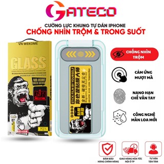 Cường Lực KINGKONG Khung tự dán Chống Nhìn Trộm 360 iPhone 15 pro max 17 pro max 16 pro max 14 Pro max 13 12 11 14plus