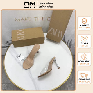 Guốc Zara Quai Trong Mica Gót Trong 9p Mềm Êm Fullbox Hãng Cao Cấp |Đức Mạnh Shoes