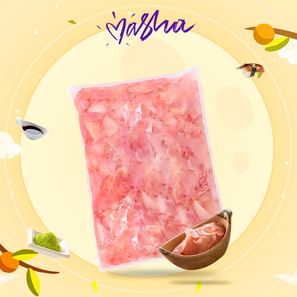 Gừng hồng Gari Nhật Bản (200g) - ăn kèm sushi, cá hồi