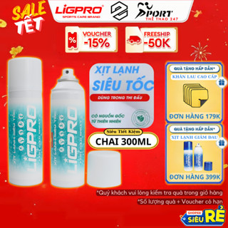 [MỚI 300ML] Chai Xịt Lạnh Giảm Đau Siêu Tốc Làm lạnh nhanh trong thể thao, có thể thay cho chườm đá siêu tốc LIGPRO