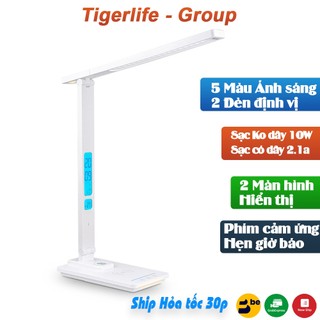  Đèn học chống cận cao cấp Tigerlife TX223 2 màn hình LCD Công xuất 10w 5 màu ánh sáng 