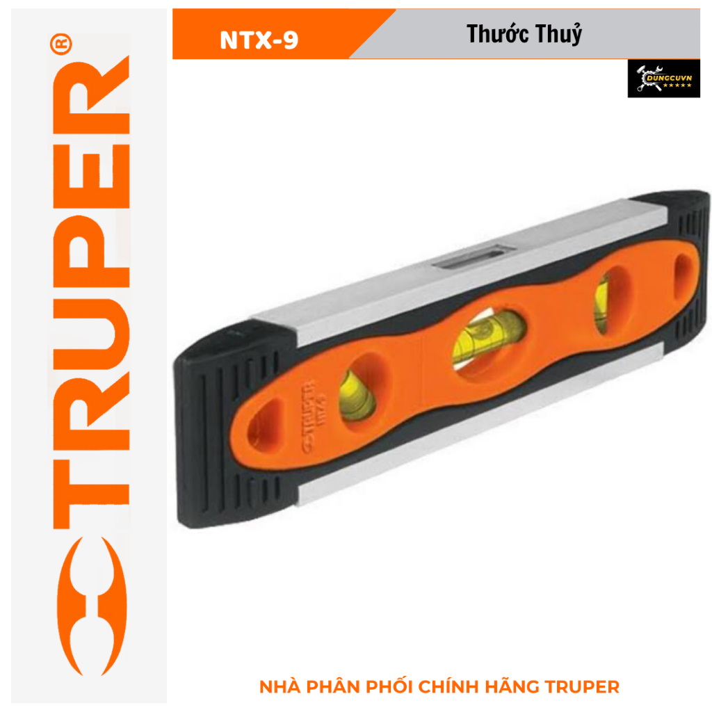 Thước thủy 9" 22,5cm có từ Truper NTX-9