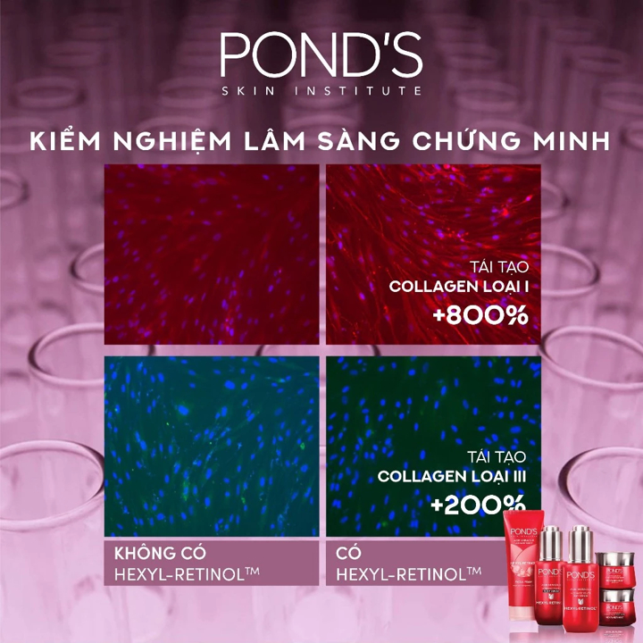 Combo 2 Serum và 2 Kem dưỡng ngày & đêm Pond's Age Miracle mờ đốm nâu, nếp nhăn với 50X Hexyl-Retinol 30G+30G+45G+45G | BigBuy360 - bigbuy360.vn