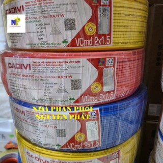 [CADIVI] Dây Điện Đôi 2x30 VCmd2x1.5 - Cuộn 100m