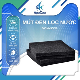 Mút đen lọc nước hồ cá 50x50cm, dày 5cm, 3cm