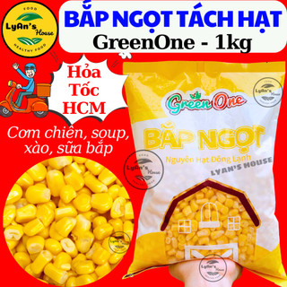   Hỏa Tốc HCM  1KG BẮP MỸ NGỌT TÁCH HẠT rau củ tươi cấp đông hợp cơmchiên dươngchâu xào soup cháo ăn chay GreenOne LyAn 