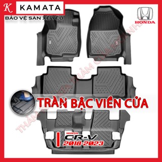 Thảm lót sàn ô tô Honda CRV 2018 - 2023 đúc nguyên khối tràn viền TPV (4 tấm/Bộ) KAMATA