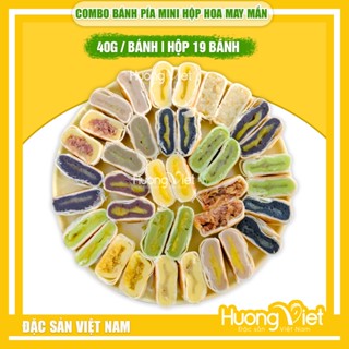 Combo 19 vị bánh kim sa mini 40g , bánh pía mini Tân Huê Viên Sóc Trăng 19 bánh 19 vị