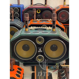 (VỪA MỞ BÁN) LOA KARAOKE XÁCH TAY 25 ĐƯỜNG TIẾNG BASS 25CM DTP-25 PRO, LOA KÉO KARAOKE CÔNG SUẤT LỚN KÈM 2 MIC KHÔNG DÂY