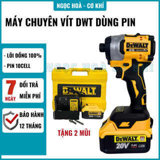 Máy bắn vít cầm tay máy chuyên vít DWT 20V KHÔNG CHỔI THAN lõi đồng 100% bảo hành 12 tháng