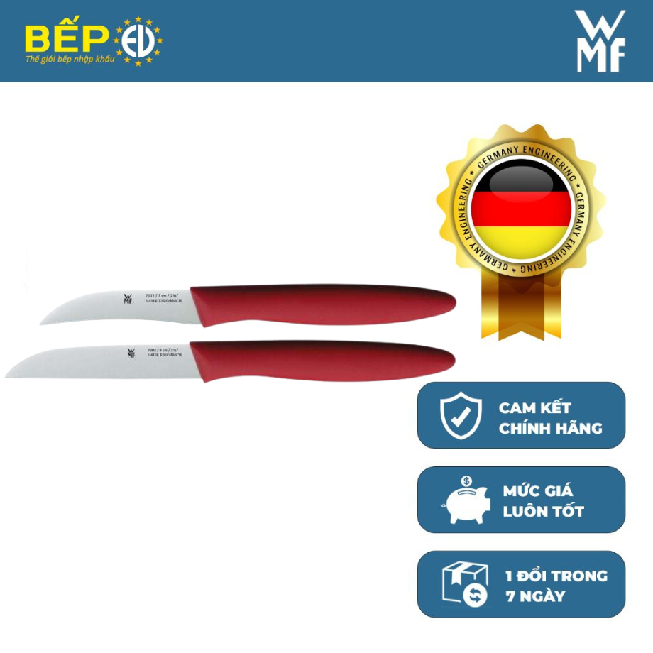 Set 2 Dao WMF KNIFE SET Thép Không Gỉ Cromargan, Tay Cầm Nhựa Cao Cấp - 1870679990