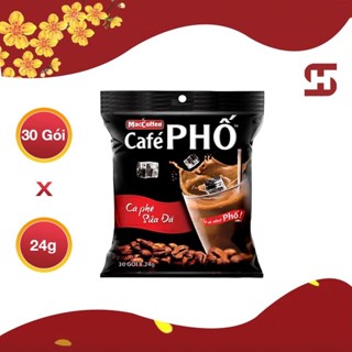 Cà Phê Phố Bịch Sữa Đá - Túi 720g - 30 Gói - MacCoffee