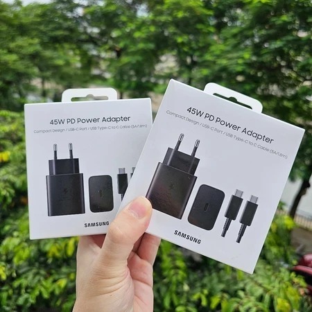 Bộ sạc nhanh 45W Samsung chính hãng FULLBOX dây 5A 1m8 - Bảo hành 12T