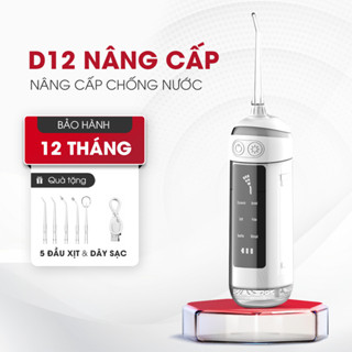 Máy tăm nước DOJI 6 chế độ, chống thấm nước, công suất mạnh, Tặng kèm 4 đầu xịt, dây sạc, Doji