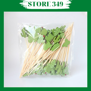 100 Cây Xiên Tre 12CM Trang Trí Đồ Uống, Bánh, Trái Cây, BBQ