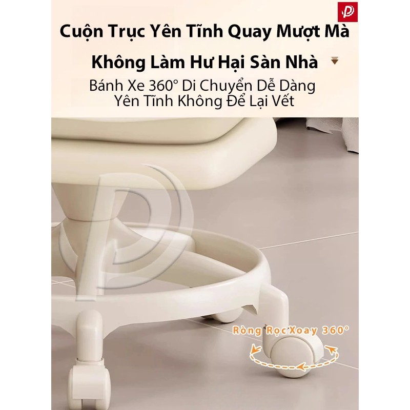 Ghế Xoay 360 Độ Da PU Chống Thấm Kiểu Dáng Hiện Đại Di Động Dễ Dàng Phù Hợp Mọi Không Gian | BigBuy360 - bigbuy360.vn