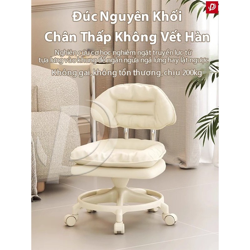 Ghế Xoay 360 Độ Da PU Chống Thấm Kiểu Dáng Hiện Đại Di Động Dễ Dàng Phù Hợp Mọi Không Gian | BigBuy360 - bigbuy360.vn