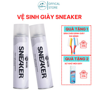 Chai xịt vệ sinh giày Sneaker 300ml bọt tuyết, bình sịt làm sạch giầy cao cấp, dung dịch giặt khô giày dép