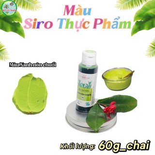 (1CHAI_60G) MÀU SIRO THỰC PHẨM UNICORN_MÀU XANH NÕN CHUỐI