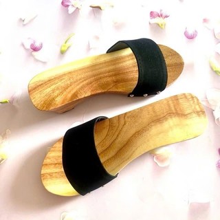 Guốc mộc guốc gỗ đế 5 phân quai nhung quai trong
