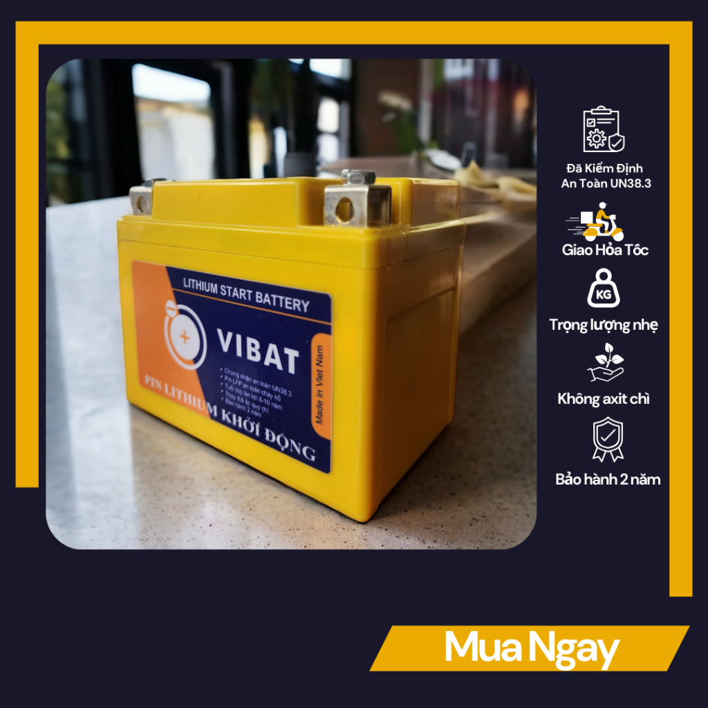 Bình ắc quy pin Lithium 12V-80A lắp Ya XMAX 2022 ~ 2024