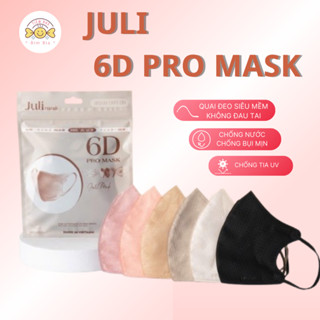 Sỉ Combo 120 chiếc Khẩu trang 6D JULI Promask Mẫu Thời Trang Mới Cực Sang, Xịn, Mịn