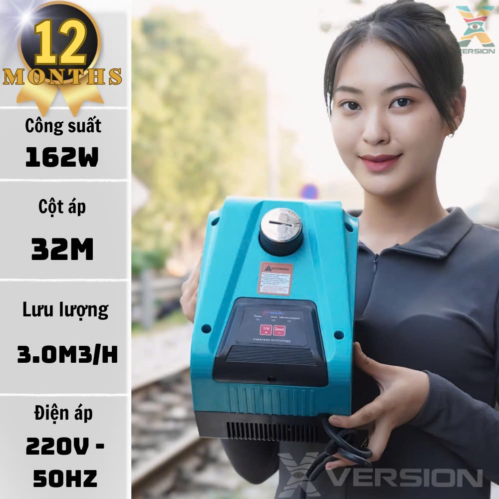 Bơm tăng áp thông minh RYMARU DC 24v 36v 48v chống giật, an toàn, tiết kiệm pin RYMARU(RY/24-H20)-(R