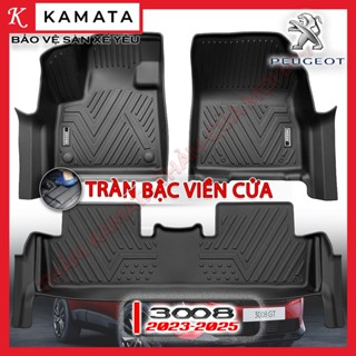 Thảm lót sàn ô tô Peugeot 3008 2019-2025 đúc nguyên khối TPV ( 1 bộ/3 tấm) bản GT KAMATA