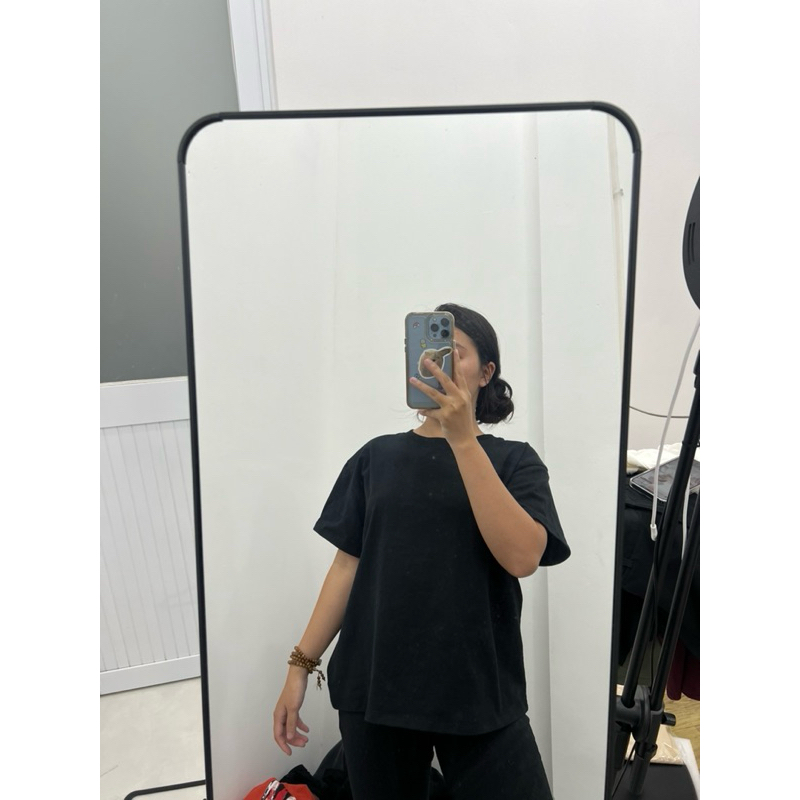 Áo Baby Tea Form Lững Vãi thun chất liệu Cotton