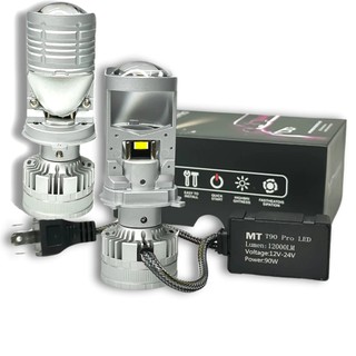 Đèn Pha Led Bi Cầu T90 Ultra H4 85w 15 Chip Led Lắp Ô tô Pha Bi Cầu Mini Chống Chói Cắt Sáng R02