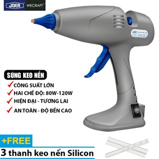Dụng cụ bắn keo nến to silicon công suất lớn, hai chế độ 80W-120W JOER, máy bắn keo nến cao cấp nóng nhanh, keo siêu dcụ