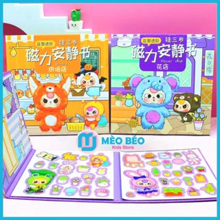 Đồ chơi giấy Ngôi nhà Kuromi, Capybara, Baby Three, Natra, Tranh tương tác Búp bê giấy có nam cham - Mèo Béo Kids Store