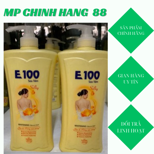 Sữa Tắm E100 Silky Màu Vàng 1200ml