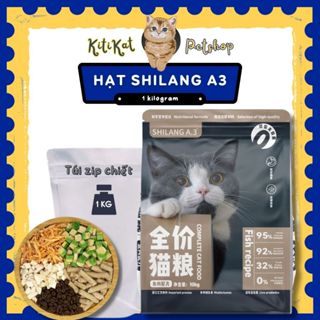  Hạt cho mèo SHILANG A3 túi 1kg mix 4 loại topping cỏ mèo không ngũ cốc hỗ trợ tiêu hóa búi lông 