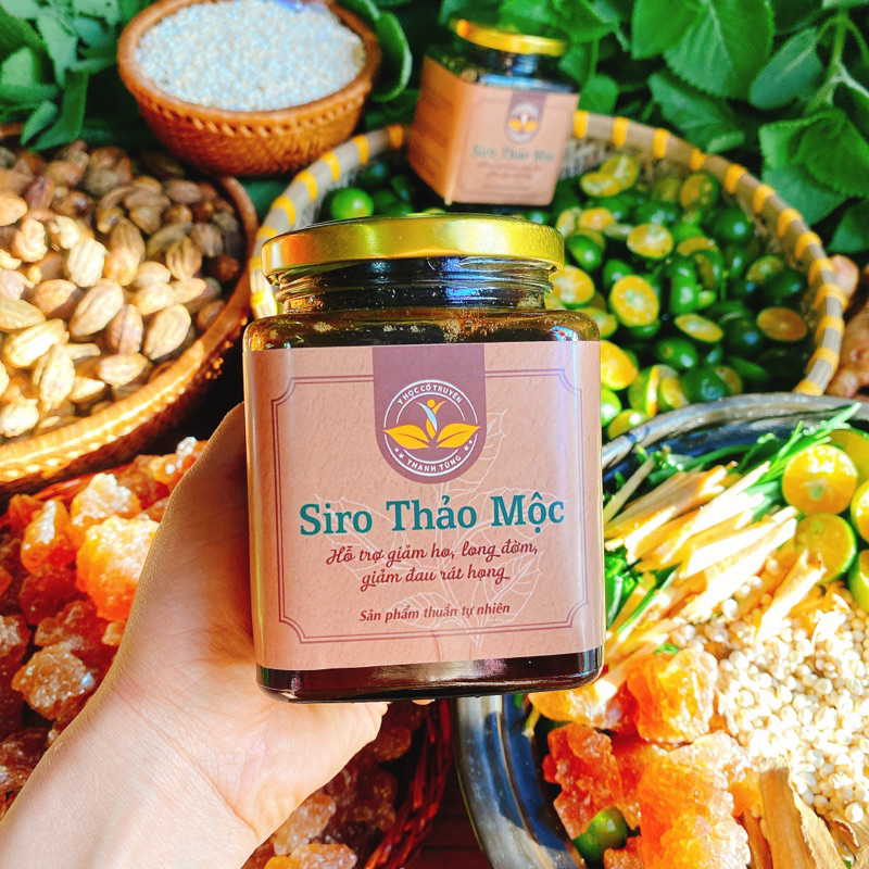Siro ho thảo mộc húng chanh