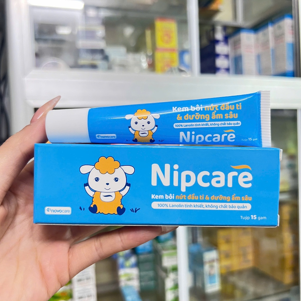 [Chính Hãng] Kem bôi Nipcare Tuýp15g Nứt Đầu Ti Cho Mẹ, Hăm Tã Mẩn Ngứa Cho Bé