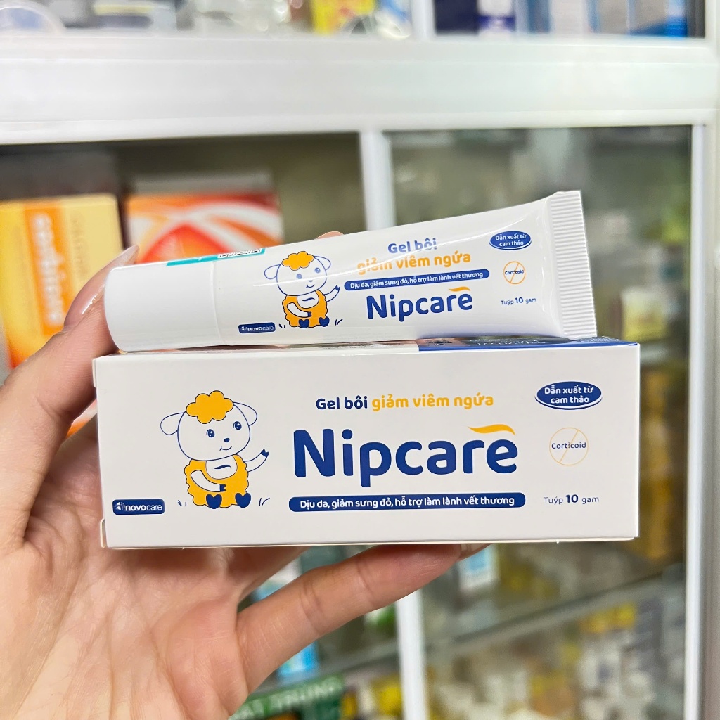 Kem bôi ngứa Nipcare 10g - Hỗ trợ giảm cơn ngứa, dịu da, giảm sưng đỏ, hỗ trợ làm lành vết thương