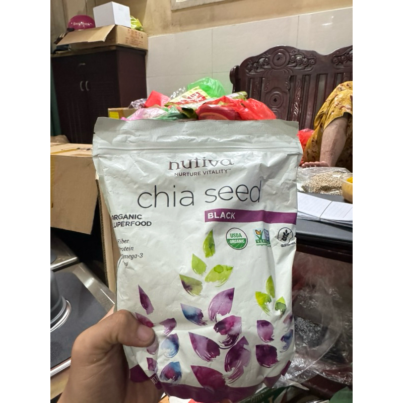Hạt chia trắng nutiva chia seed