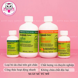 Dung dịch chà gót chân, kem chà gót chân ủ không ngâm Callus eliminator - 532ml - Kitty nails Supply