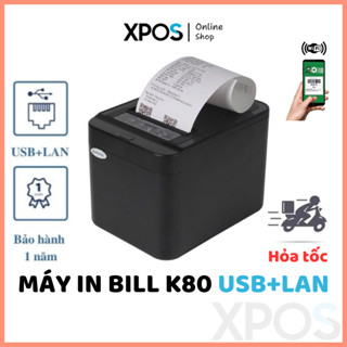 Máy in hoá đơn ZYWELL K80 USB+LAN - Máy in bill kết nối máy tính, điện thoại... Mới 100%