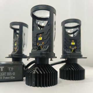 Đèn bi cầu LED mini T9 Pro bản mới 2025, cực sáng 65W, có mặt cắt chống chói