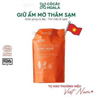 Sữa Tắm Thảo Dược Hữu Cơ Gừng Nghệ Cỏ Cây Hoa Lá Việt Nam - Tốt cho Mẹ Bầu, Mẹ Sau Sinh