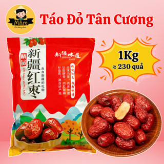 [Túi 1kg] Táo Đỏ Tân Cương Nhà Cô Mầm Foods - size trung vừa, mềm ngọt - dùng để pha trà, nấu chè dưỡng nhan, nấu lẩu