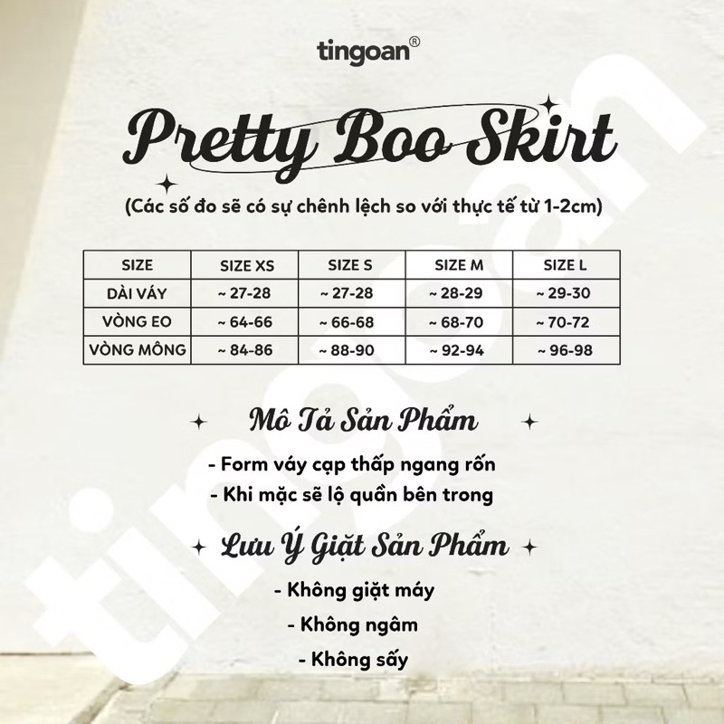 CHÂN VÁY PRETTY BOO SKIRT TI NGOAN (NEWTAG) | BigBuy360 - bigbuy360.vn