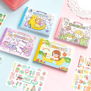  Sổ 50 Tấm Sticker Trang Trí Sổ Lưu Niệm Hình Hoạt Hình Dễ Thương- Tiệm Ốc Sột 