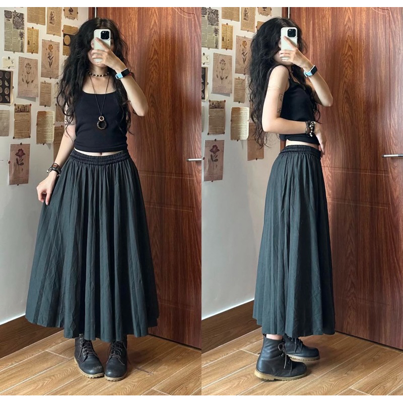 [PASS] CHÂN VÁY XÔ STYLE VINTAGE MORI GIRL CLOTHING
