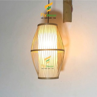  Đèn mây tre đan trang trí sân vườn quán cafe nhà hàng tăm nhót TO25S  D25xH40  