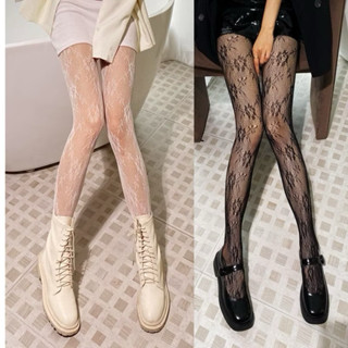  Quần tất nữ Gợi cảm hoa ren sexy che khuyết điểm Bluehope CHE TÊN SP dạng lưới thời trang màu trắng đen phối đồ Q02 