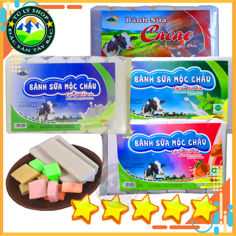 Bánh sữa Mộc Châu (Các Vị) gói 200g (hiệu Cu Tỉ)